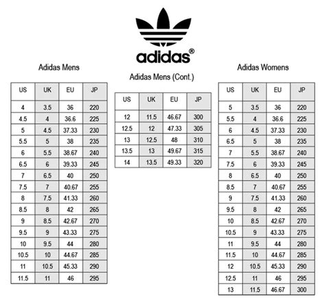 size adidas originals.